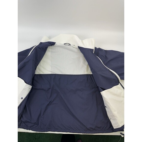 JW Anderson X UNIQLO Ribbed Casual Jacket Navy Blue Lightweight Nylon Womens 12 - Picture 8 of 12